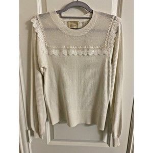 Elie Tahari Women's Silk Blend Open Knit Sweater